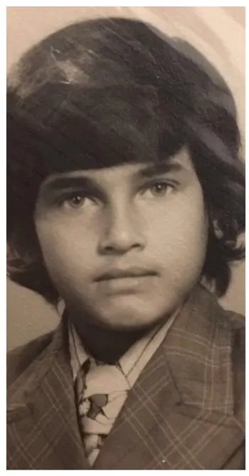 An early portrait of Sabbir Karim as a young man